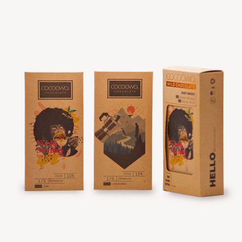Cocoowa Funky Monkley Chocolate Packaging